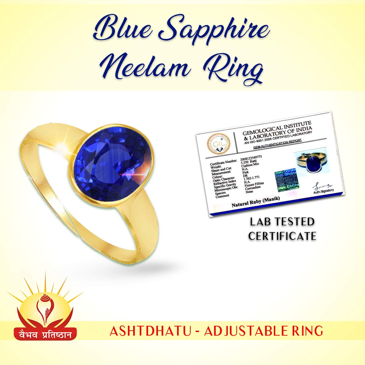 neelam panchdhatu ring, blue sapphire ring, navratan, ceylon ring,  panchdhatu ring, neelam ek ratti price, neelam gemstone – CLARA